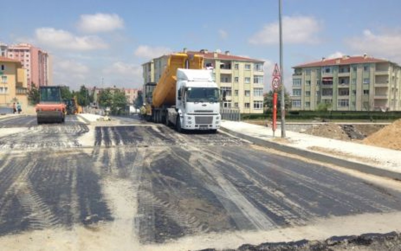 Çantaköy'de asfaltlama çalışmları başladı