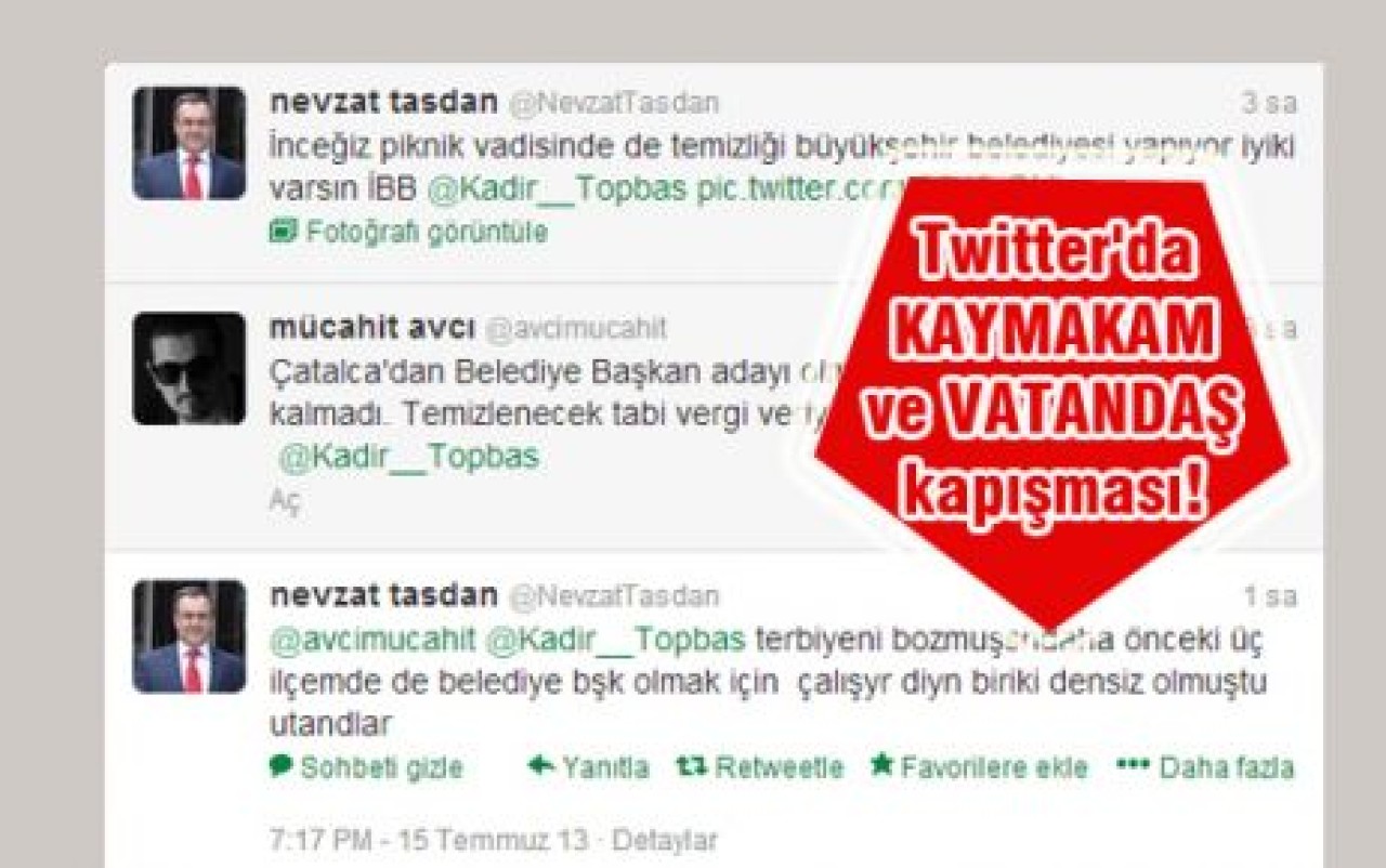 Twitter'da KAYMAKAM ve VATANDAŞ kapışması!