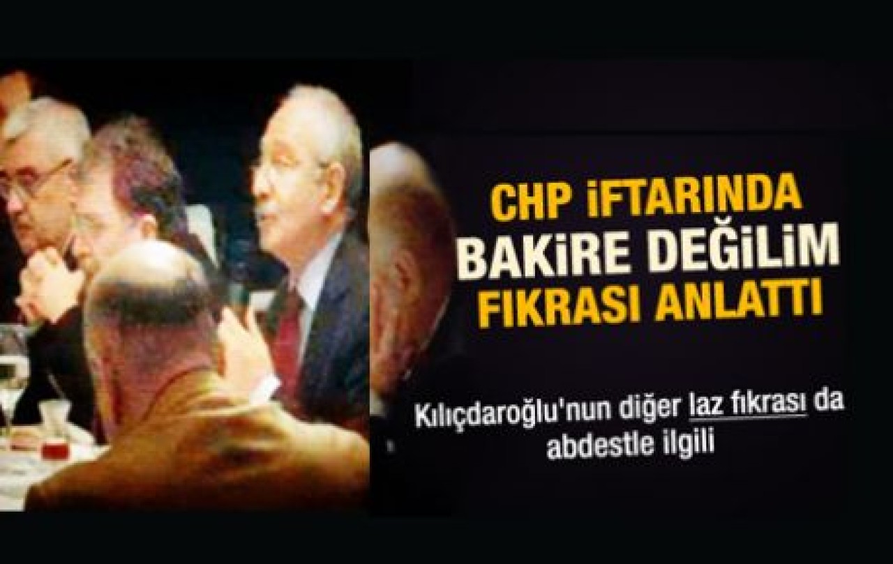KILIÇDAROĞLU İKİ FIKRA ANLATTI
