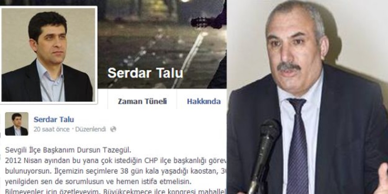 Talu da Tazegül'ü istifaya çağırdı!