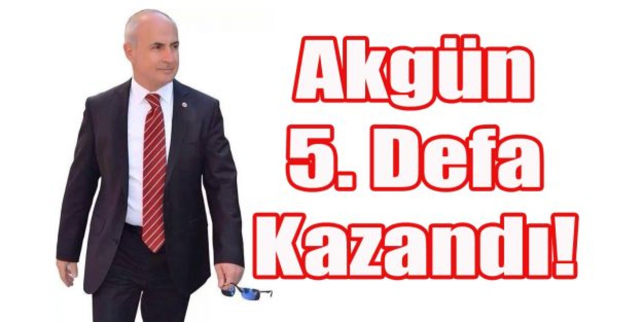 Dr. Hasan Akgün 5. Defa Kazandı!