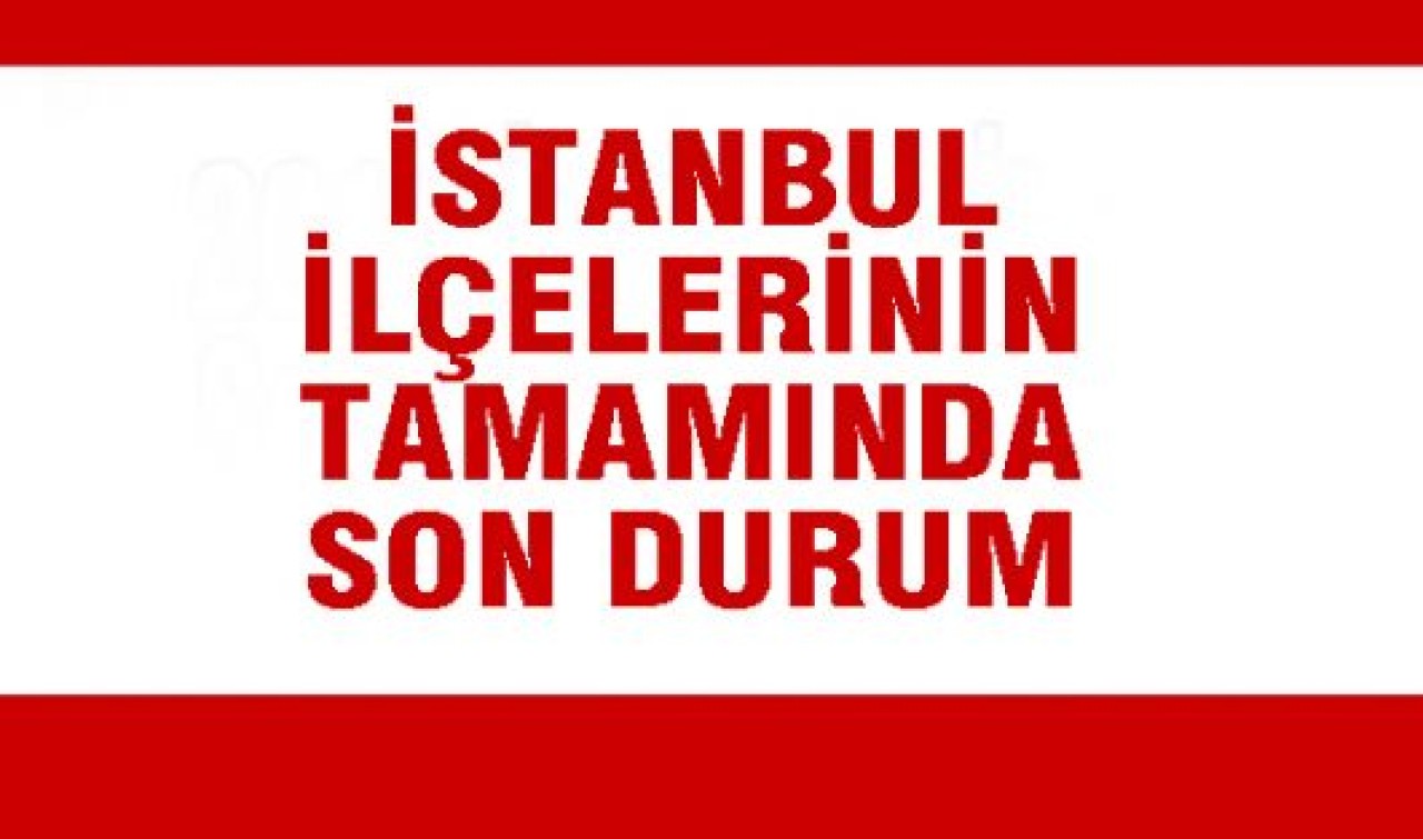 İstanbul İlçe Seçim Sonuçları... KESİN SONUÇLAR...