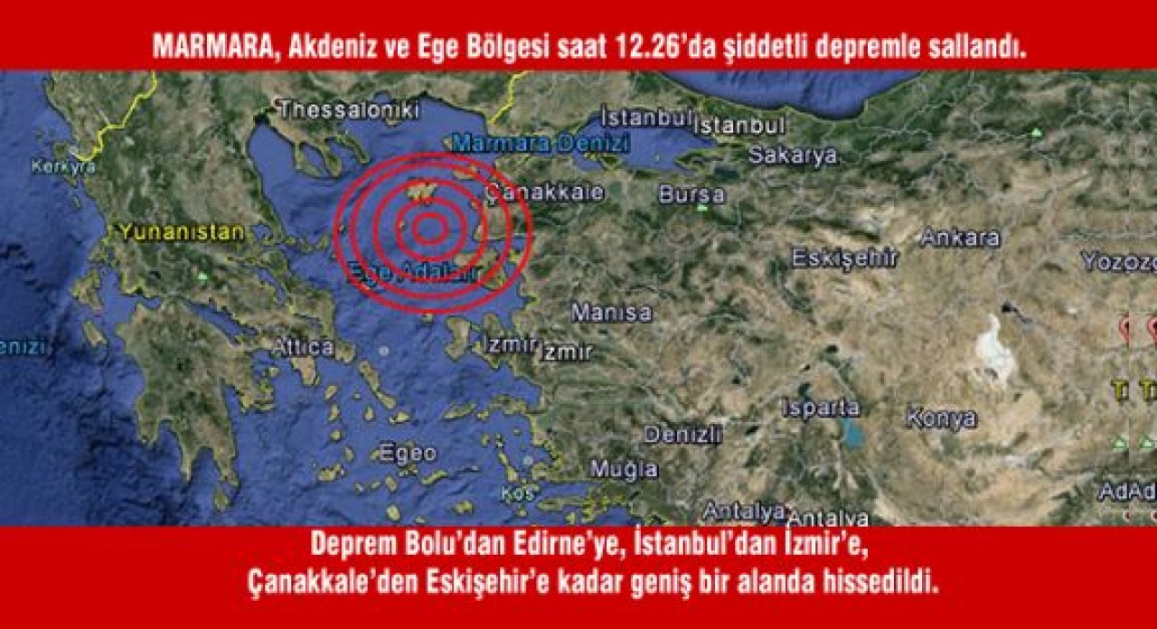 Gökçeada ve Şarköy'de yaralılar var