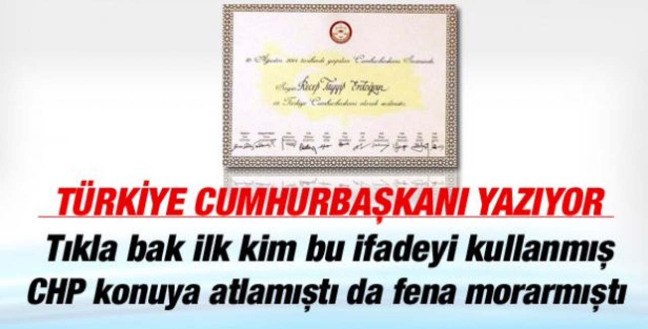 Erdoğan'ın mazbatası Cemil Çiçek'e verildi