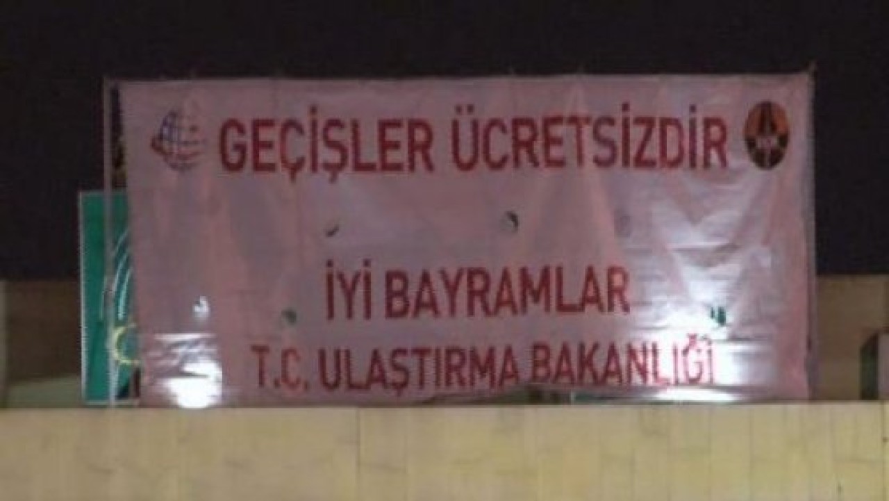 Gişelerde geçişler ücretsiz