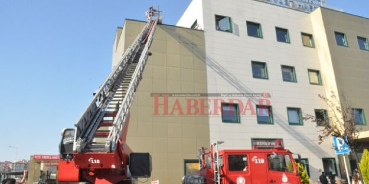 Devlet Hastanesinde yangın paniği