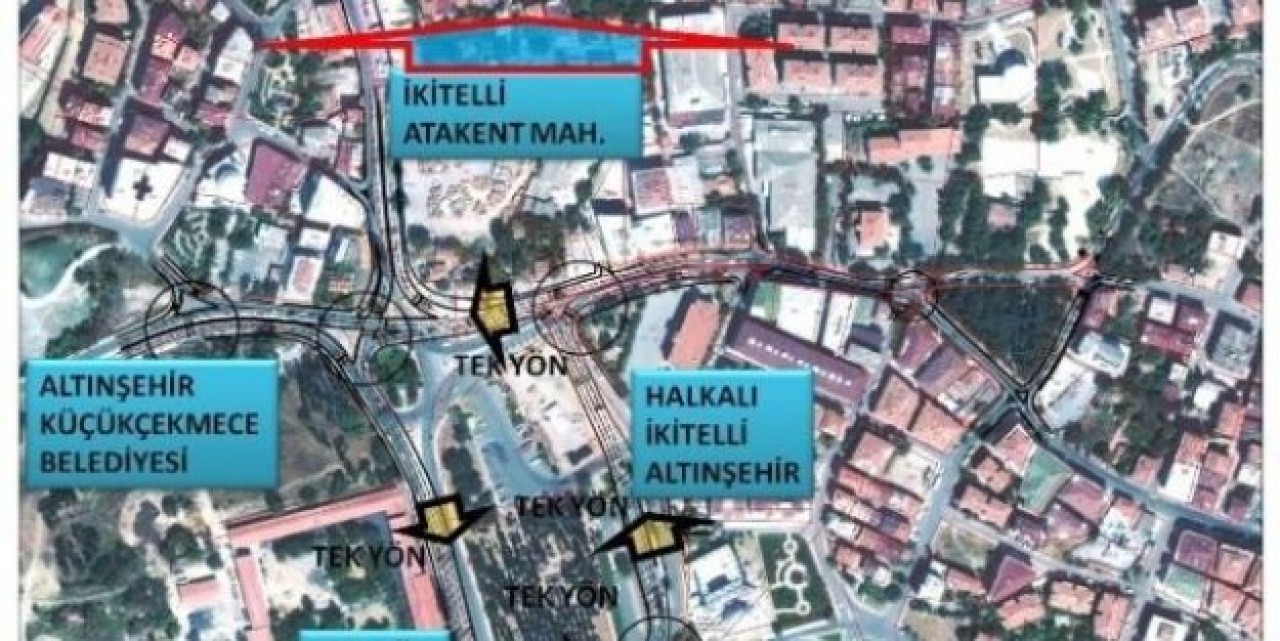Halkalı Meydanında Trafiği Rahatlatacak Düzenleme