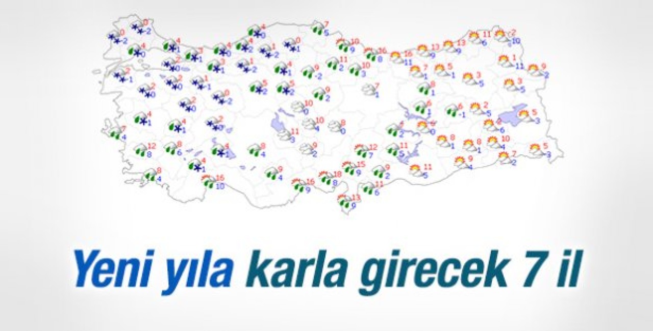 Türkiye'nin batısı yeni yıla karla girecek