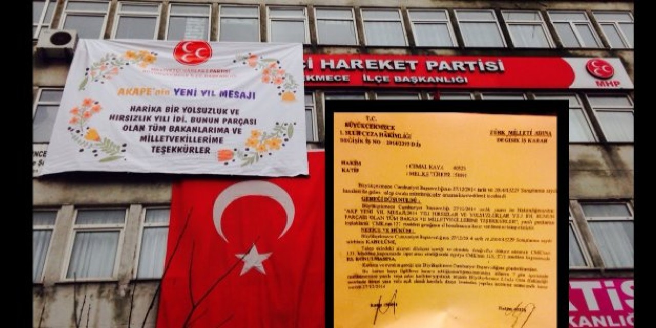 MHP Büyükçekmece'nin afişleri indirildi