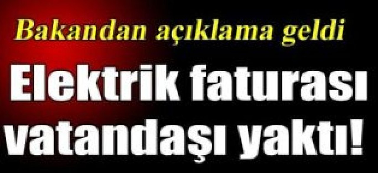 Elektrik faturası vatandaşı yaktı!