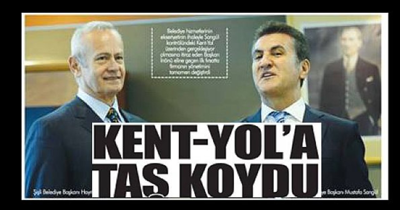 KENT YOL'A TAŞ KOYDU