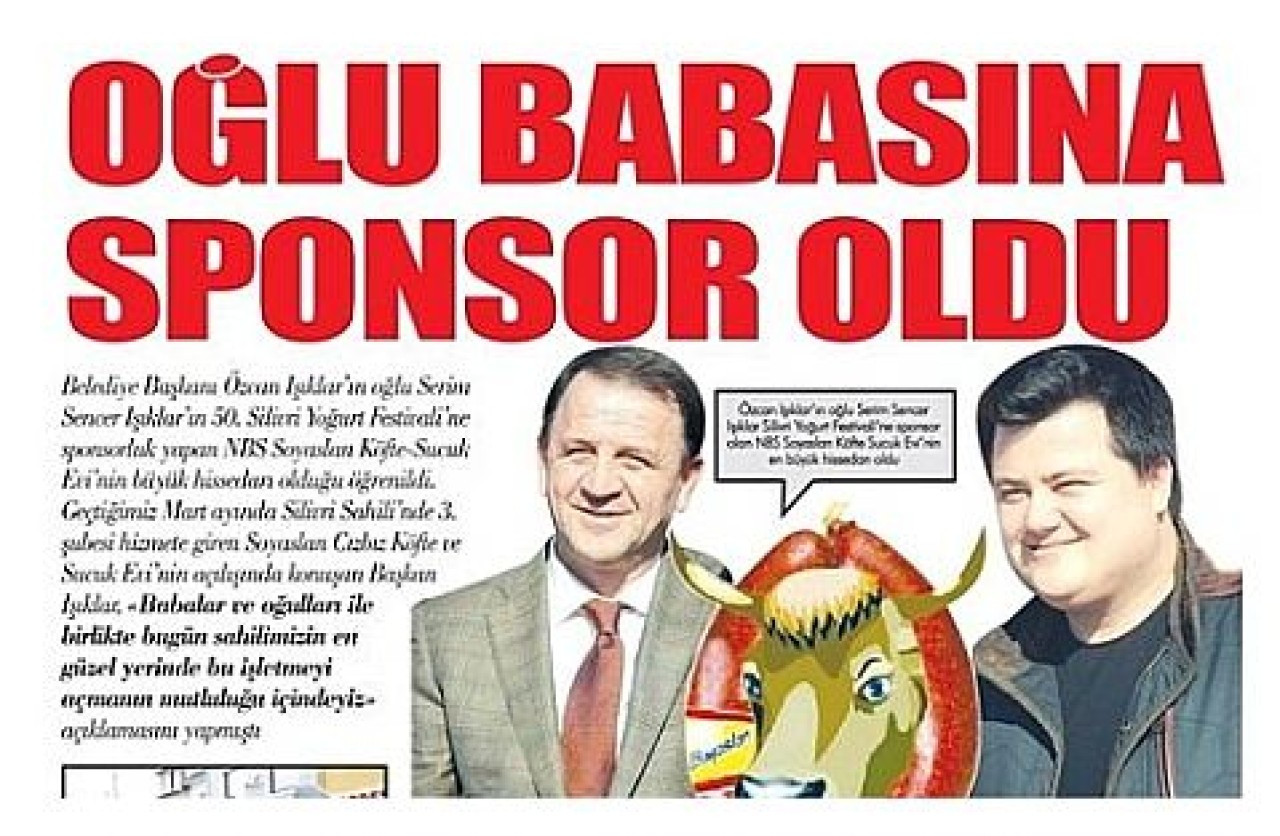 OĞLU BABASINA SPONSOR OLDU