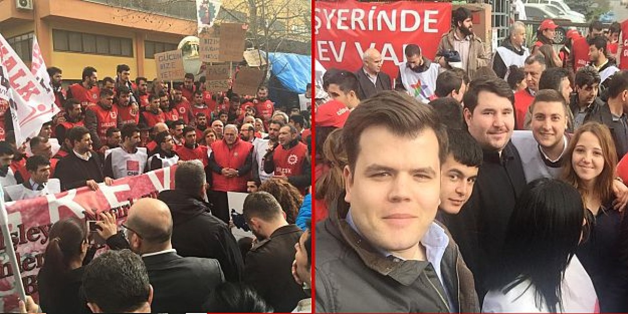 CHP’li gençlerden Metal-İş grevine destek