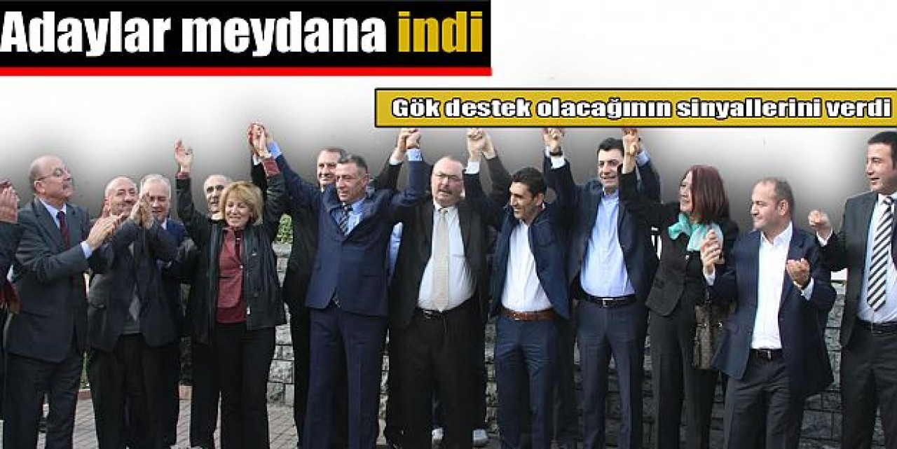 Aday adaylar meydana indi
