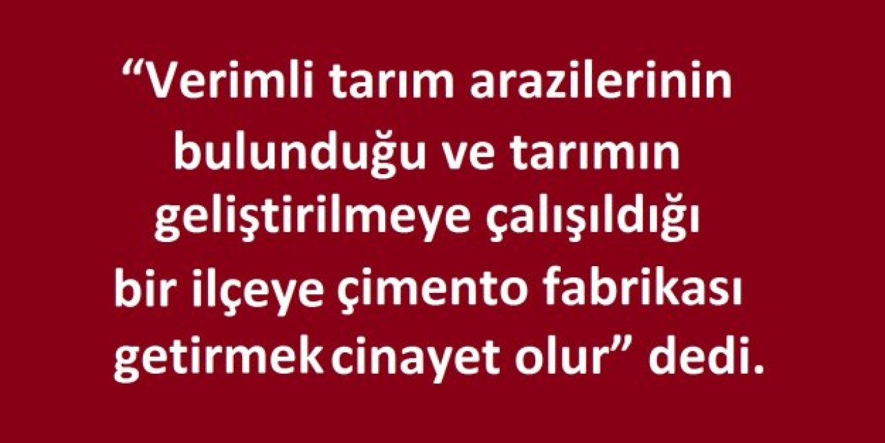 Silivri'de çimento fabrikası tartışmaları