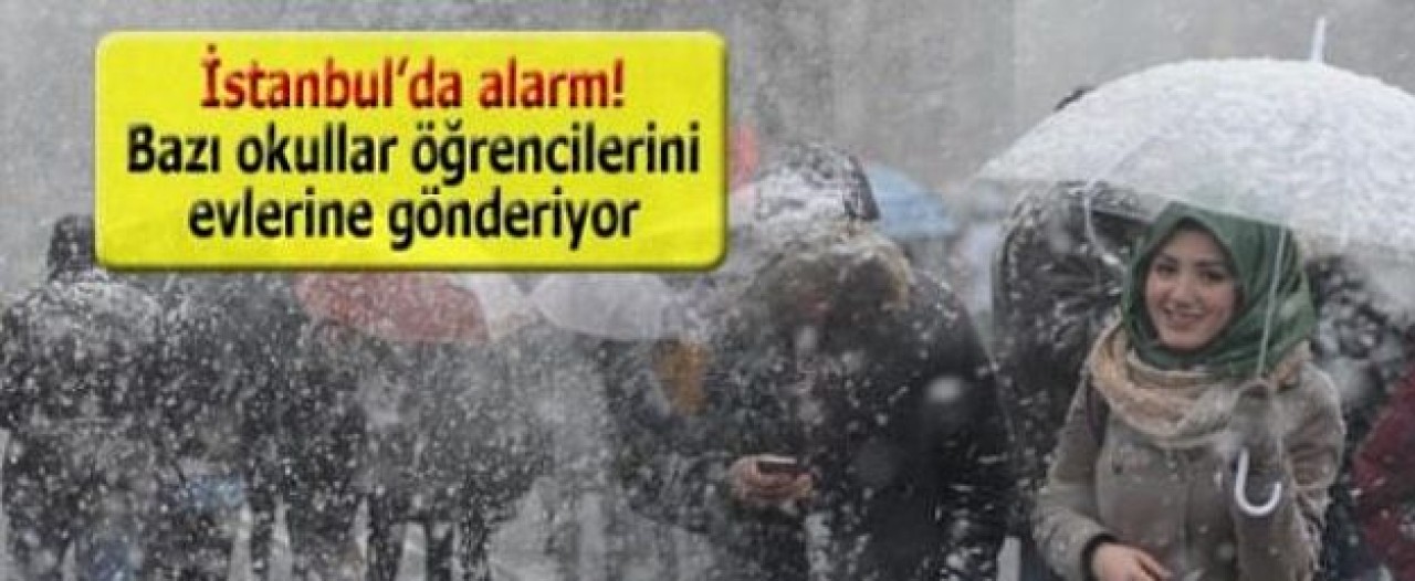 İstanbul'a beklenen kar geldi