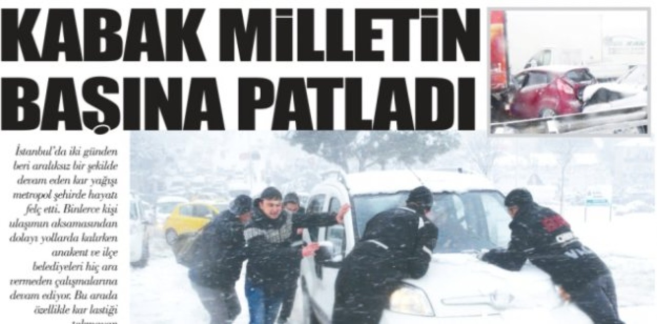 KAR İSTANBUL'U VURDU