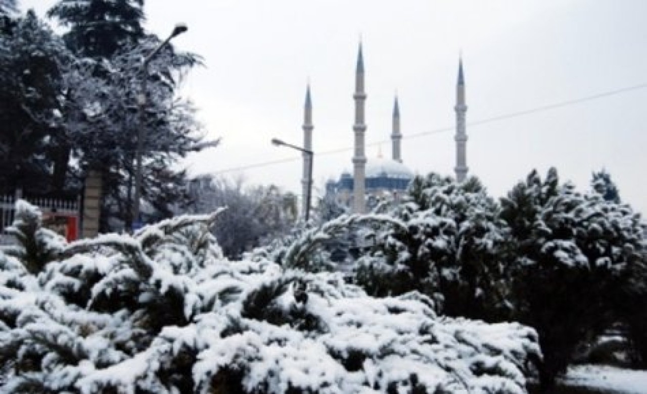 Edirne beyaza büründü