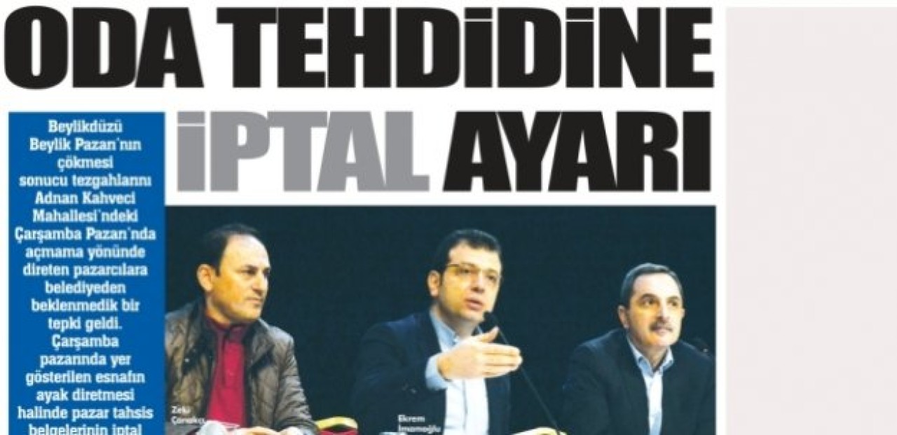 ODA TEHDİDİNE İPTAL AYARI