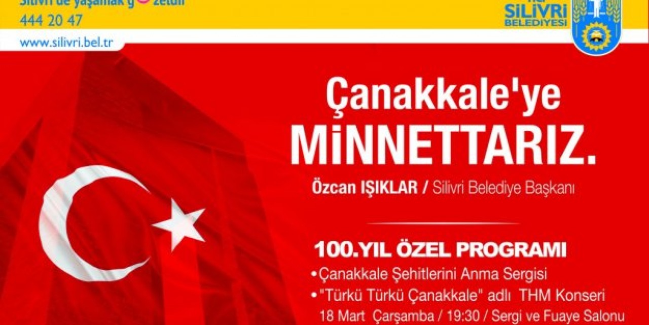 100. YILINDA ÇANAKKALE İÇİN ÖZEL PROGRAM