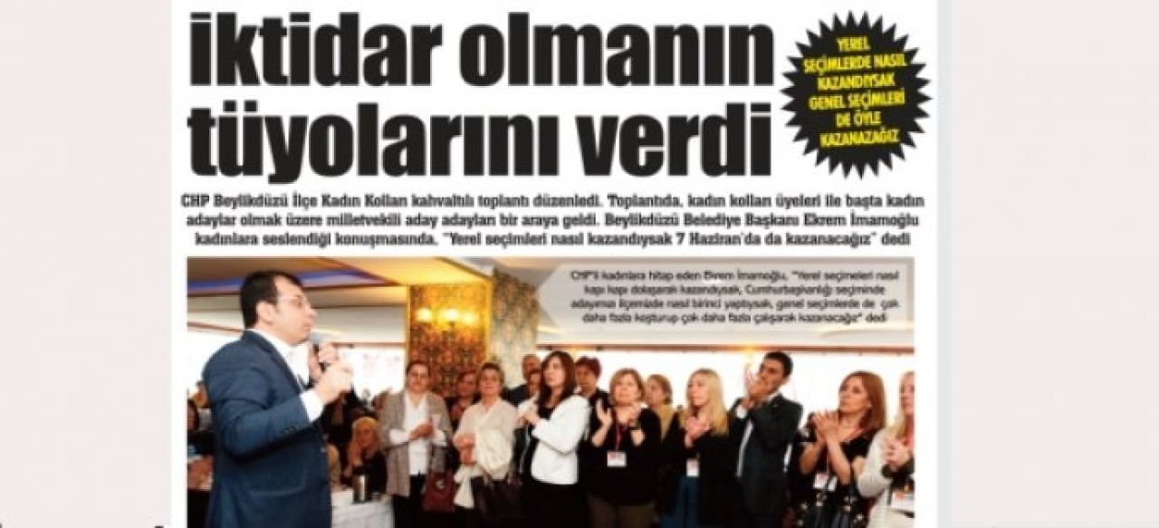 İktidar olmanın tüyolarını verdi