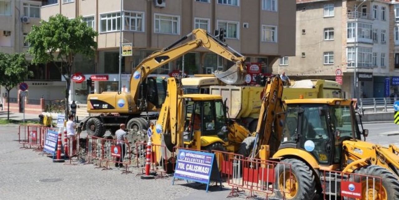 Büyükçekmecenin kavşağı yeniden düzenleniyor