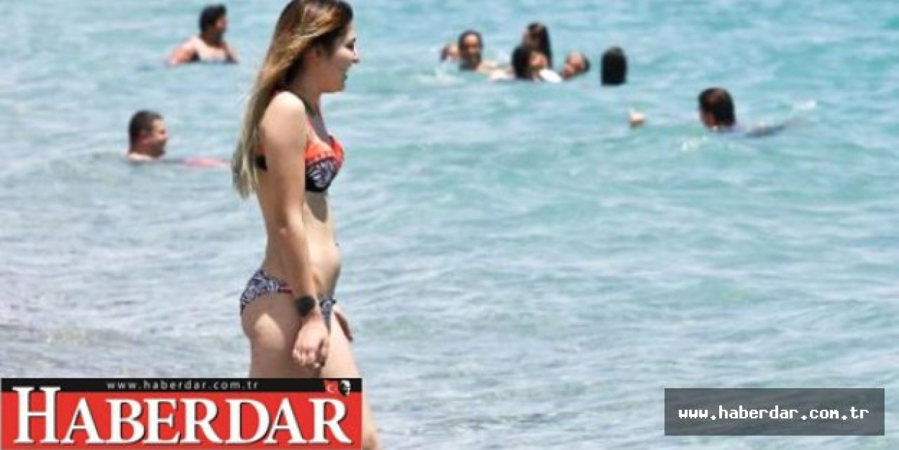 Antalyada Sahiller Doldu Taştı