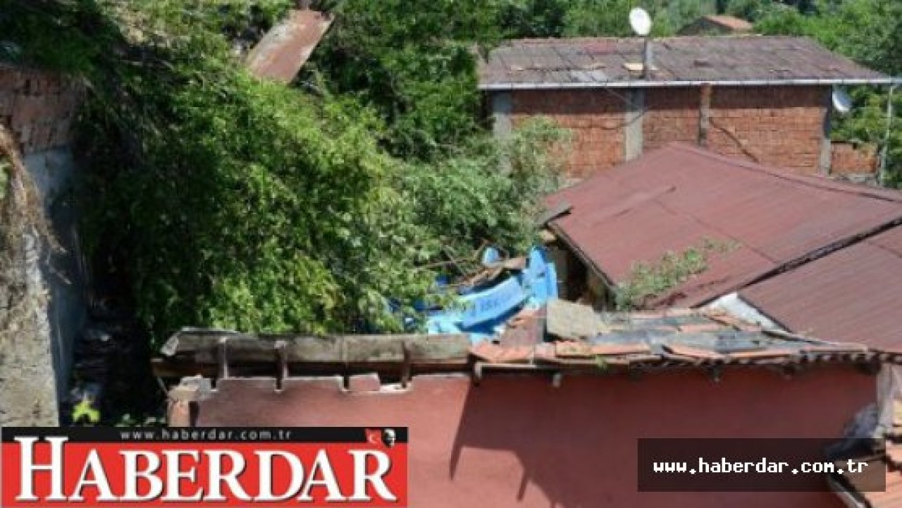 İSKİ aracı gecekondunun üzerine uçtu