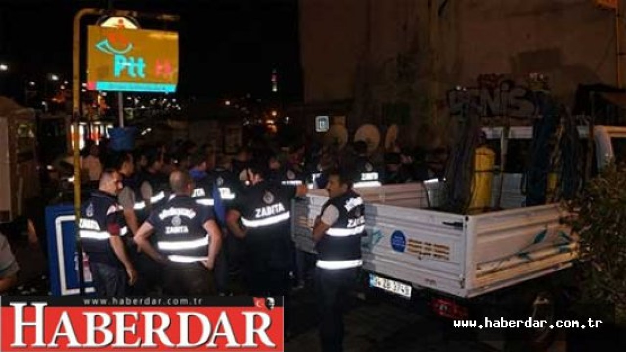 Beyoğlunda TOMAlı yıkım operasyonu