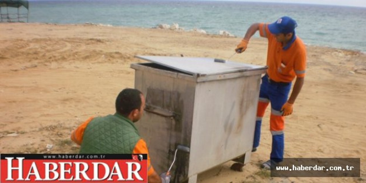 Plajlardaki Konteynırlar Yaza Hazır