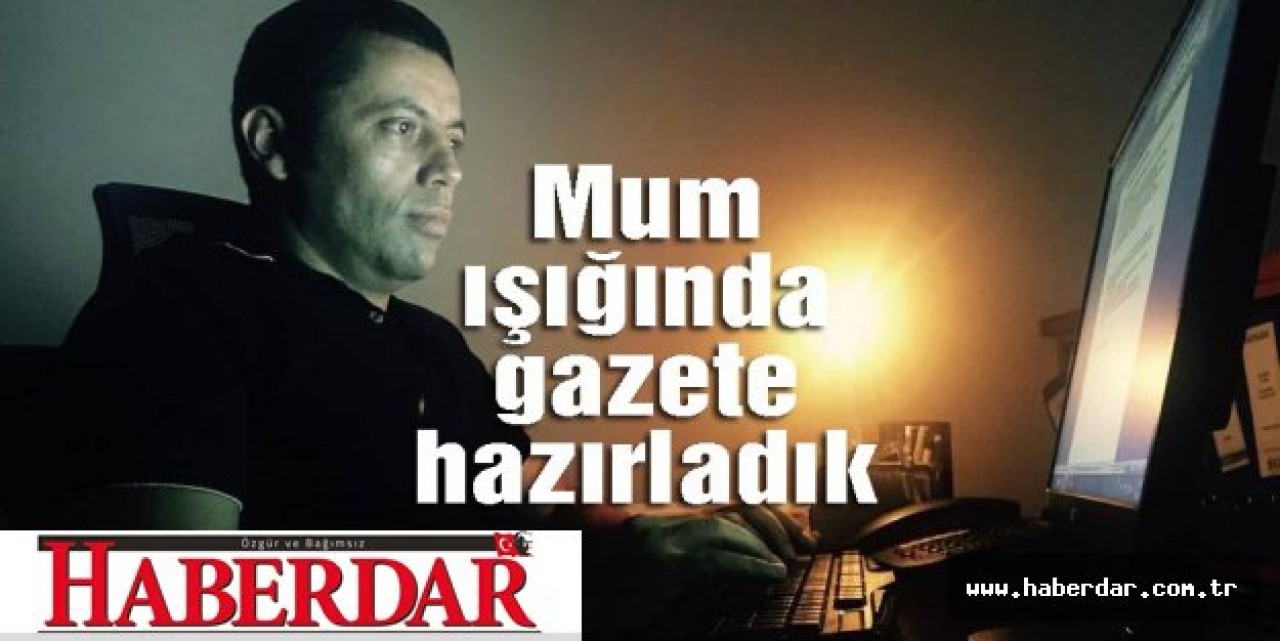 Mum ışığında gazete hazırladık