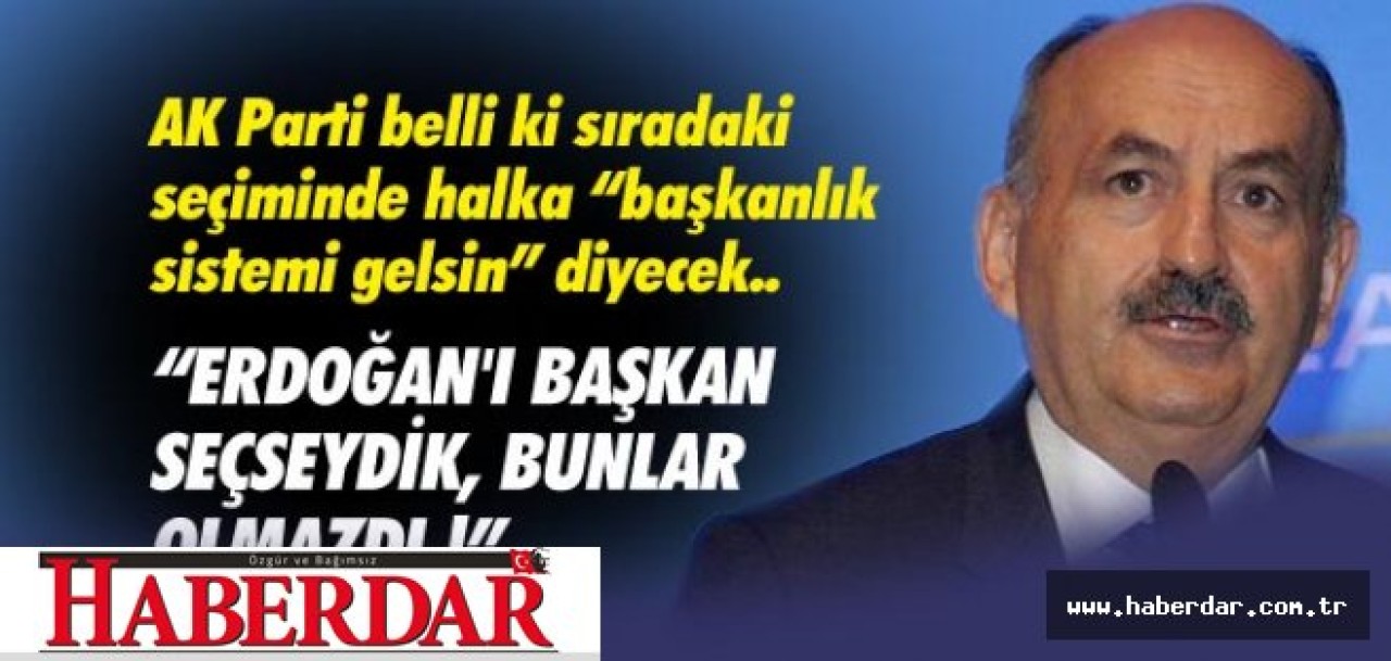 ERDOĞANI BAŞKAN SEÇSEYDİK, KAOS OLMAZDI