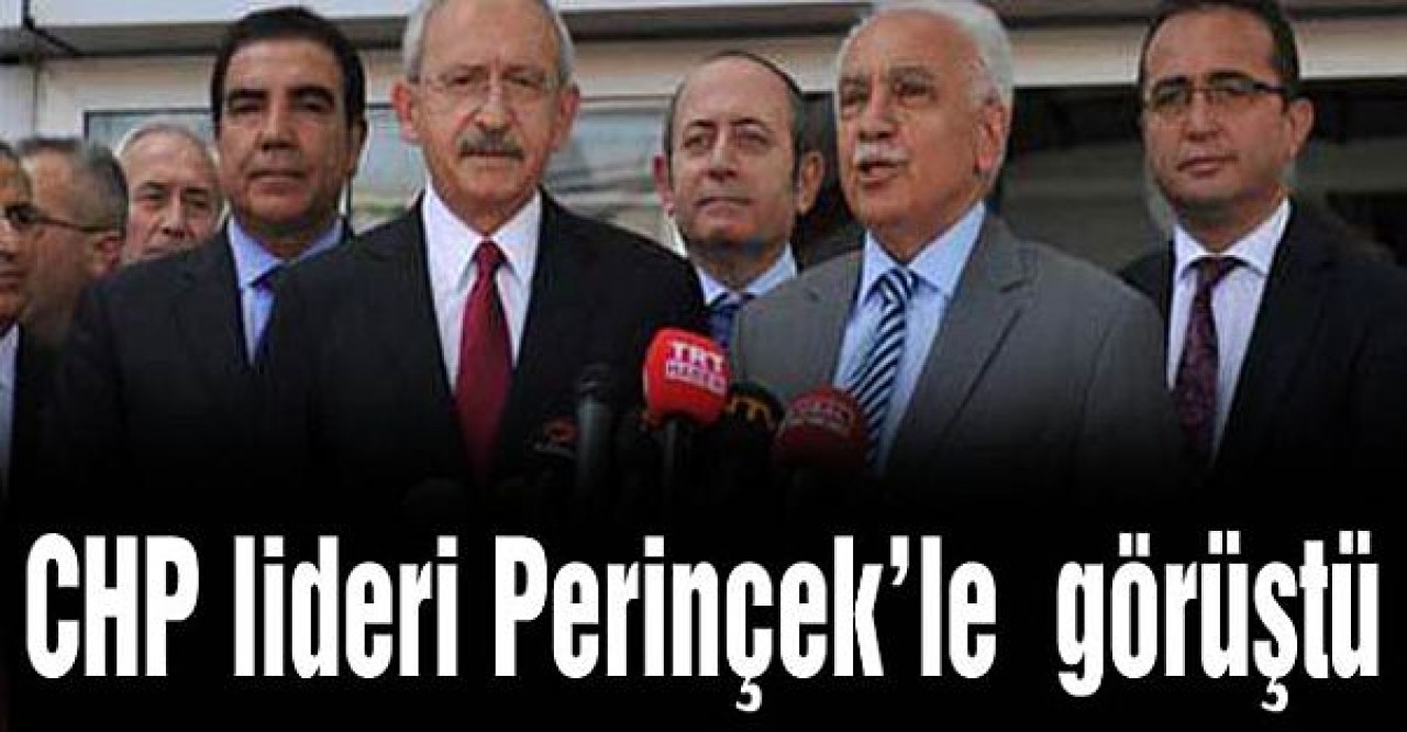CHP lideri Perinçekle yarım saat görüştü