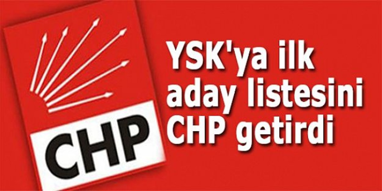 CHP listesini YSKya teslim etti