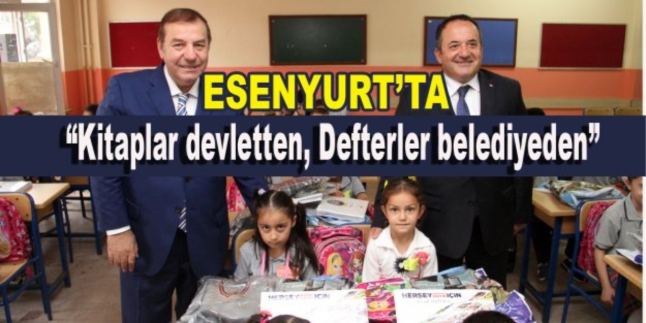 “Kitaplar devletten, Defterler belediyeden”