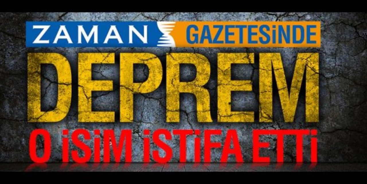 Zamanı şoke eden istifa!