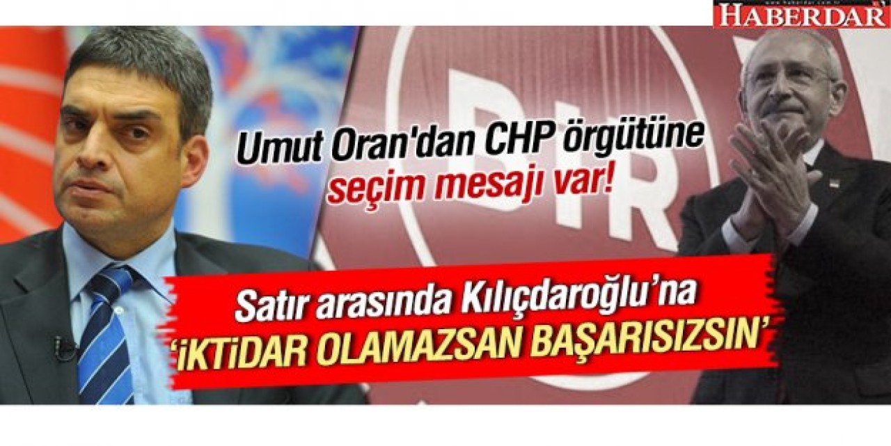 CHPli Umut Orandan 2 Kasım mesajı!