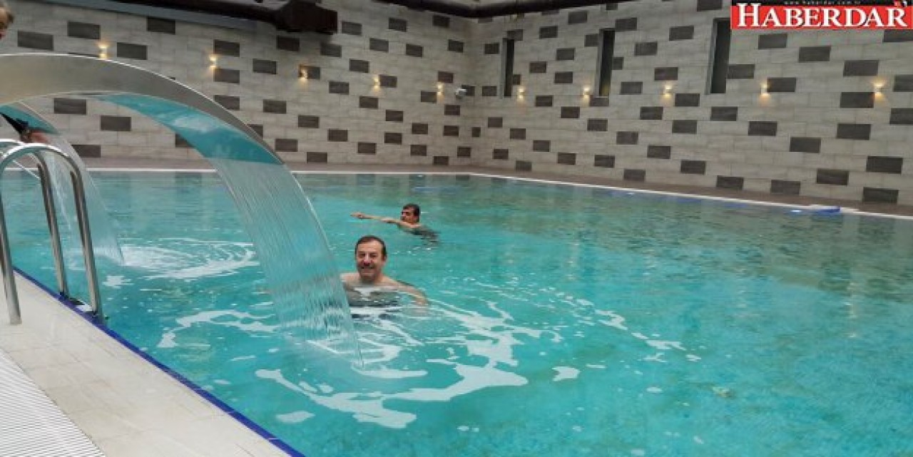 BAŞKAN TERMAL HAVUZU BİZZAT İNCELEDİ