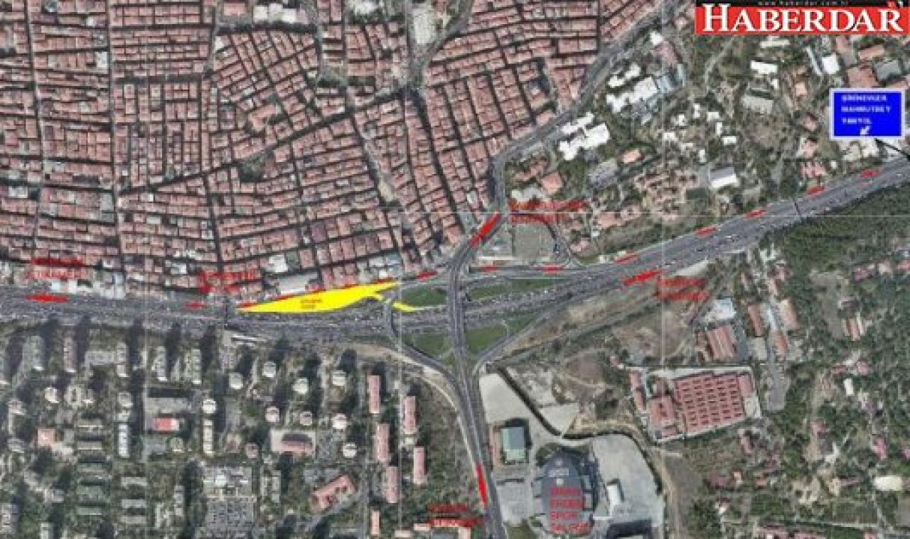 E-5 havaalanı istikameti ulaşıma kapanıyor