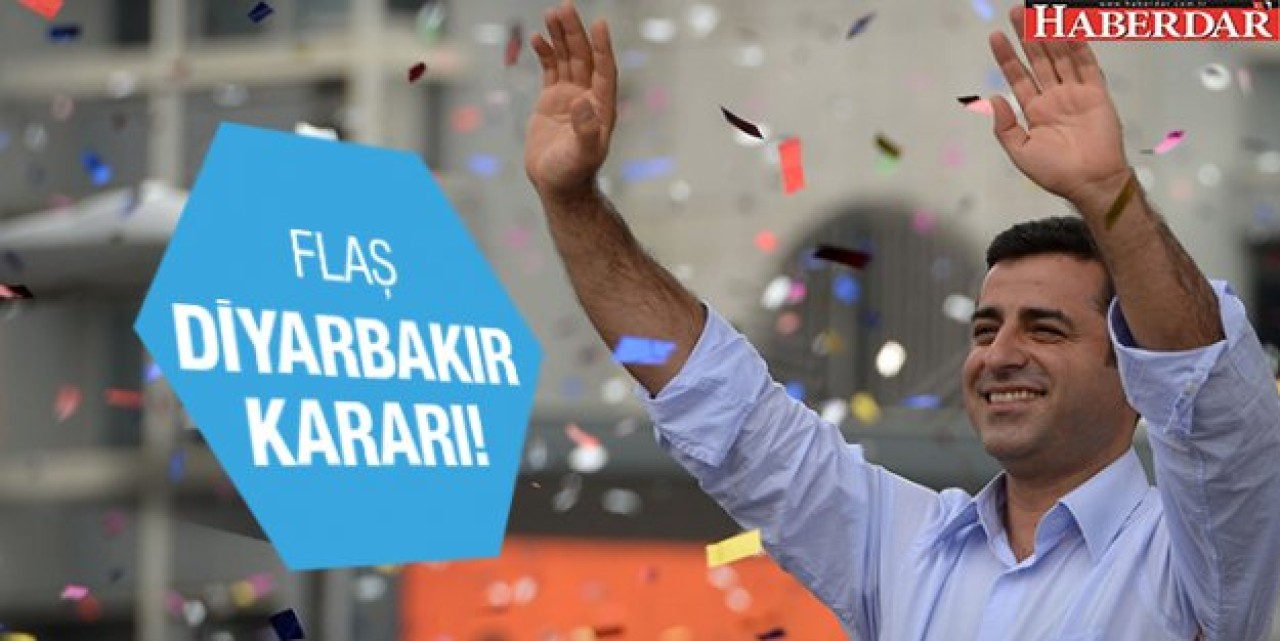 HDPden flaş Diyarbakır kararı!
