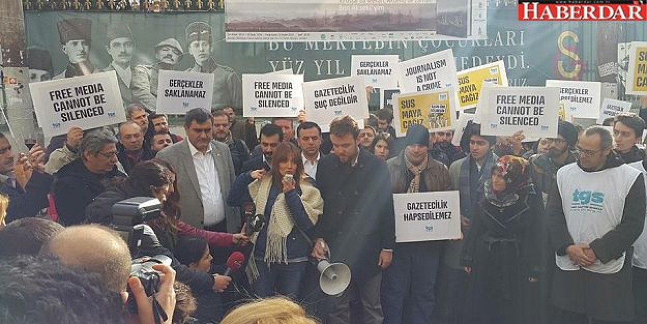 Tgsden Tutuklu Gazetecilere Destek Eylemi