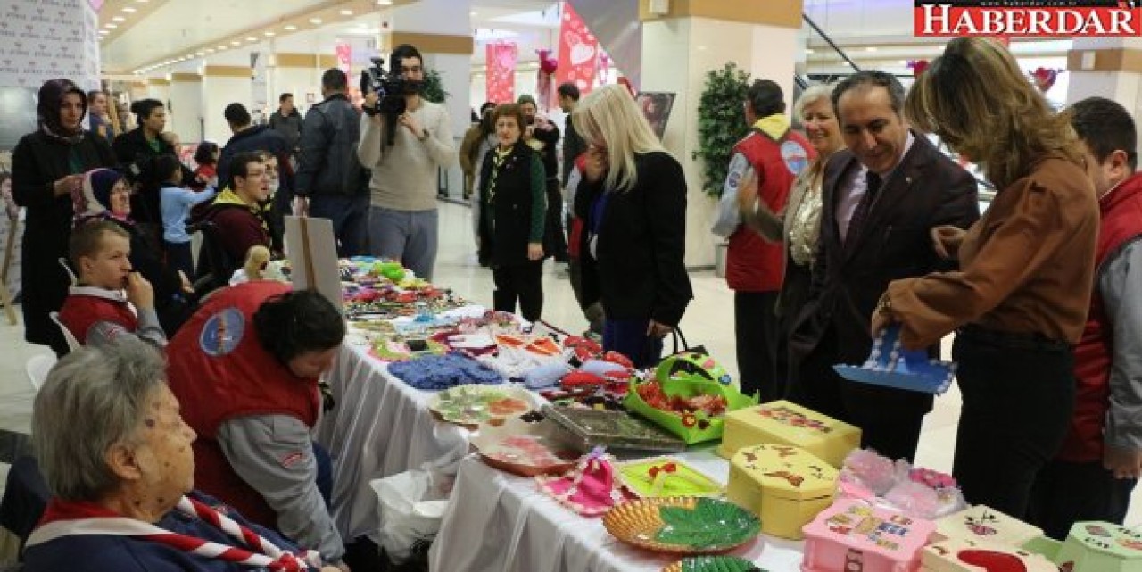 Engelli izcilerin eserleri Atirusta sergilendi