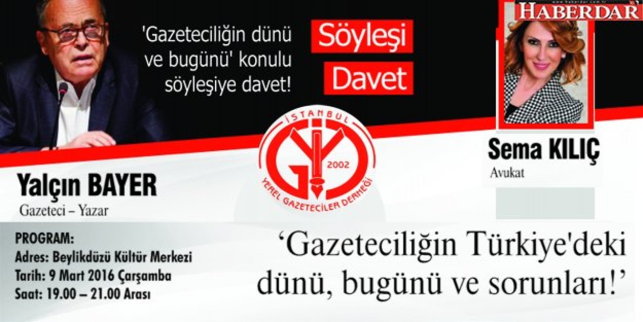 İYGADın söyleşi konuğu Yalçın Bayer....