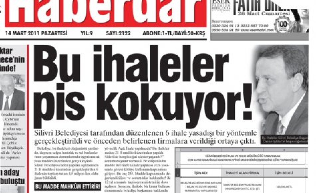 BU İHALELER PİS KOKUYOR, ÖZCAN IŞIKLAR!