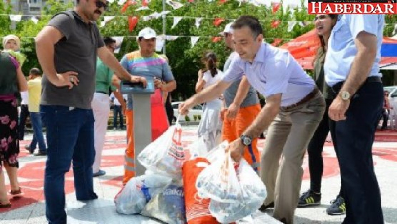 En çok atık getiren bisiklet kaptı!