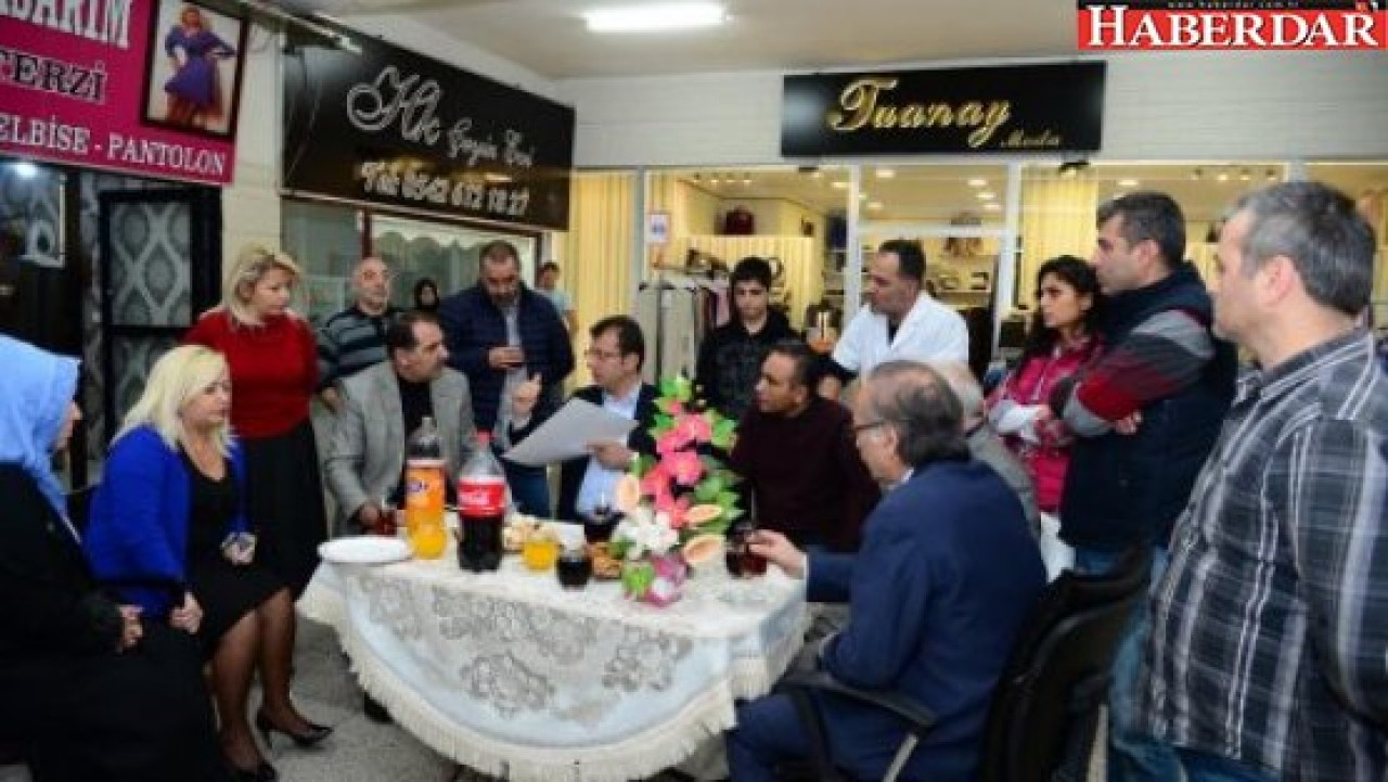 İmamoğlundan esnaf ziyareti