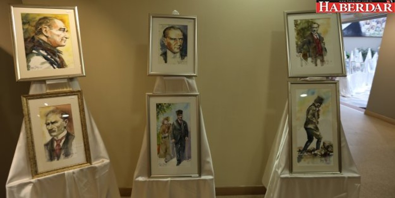 Muhteşem Atatürk resimleri Büyükçekmecede sergileniyor