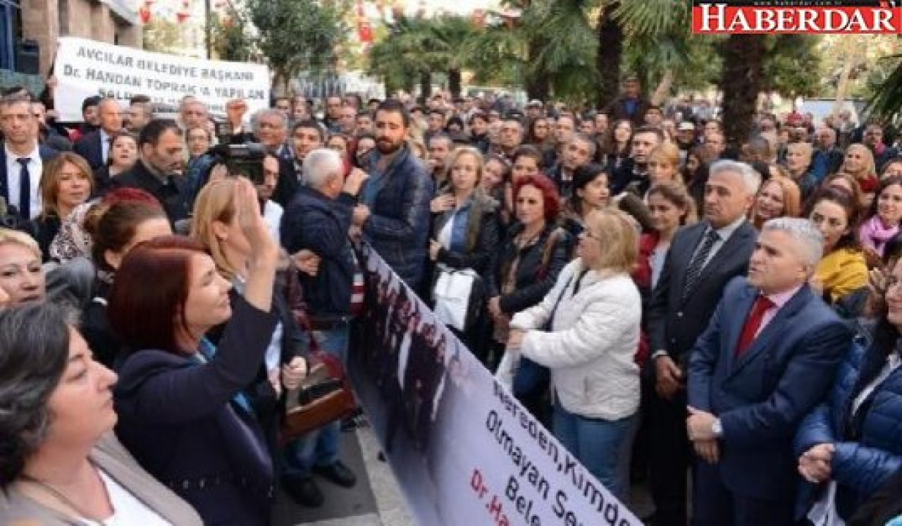 Belediye çalışanlarından Topraka destek