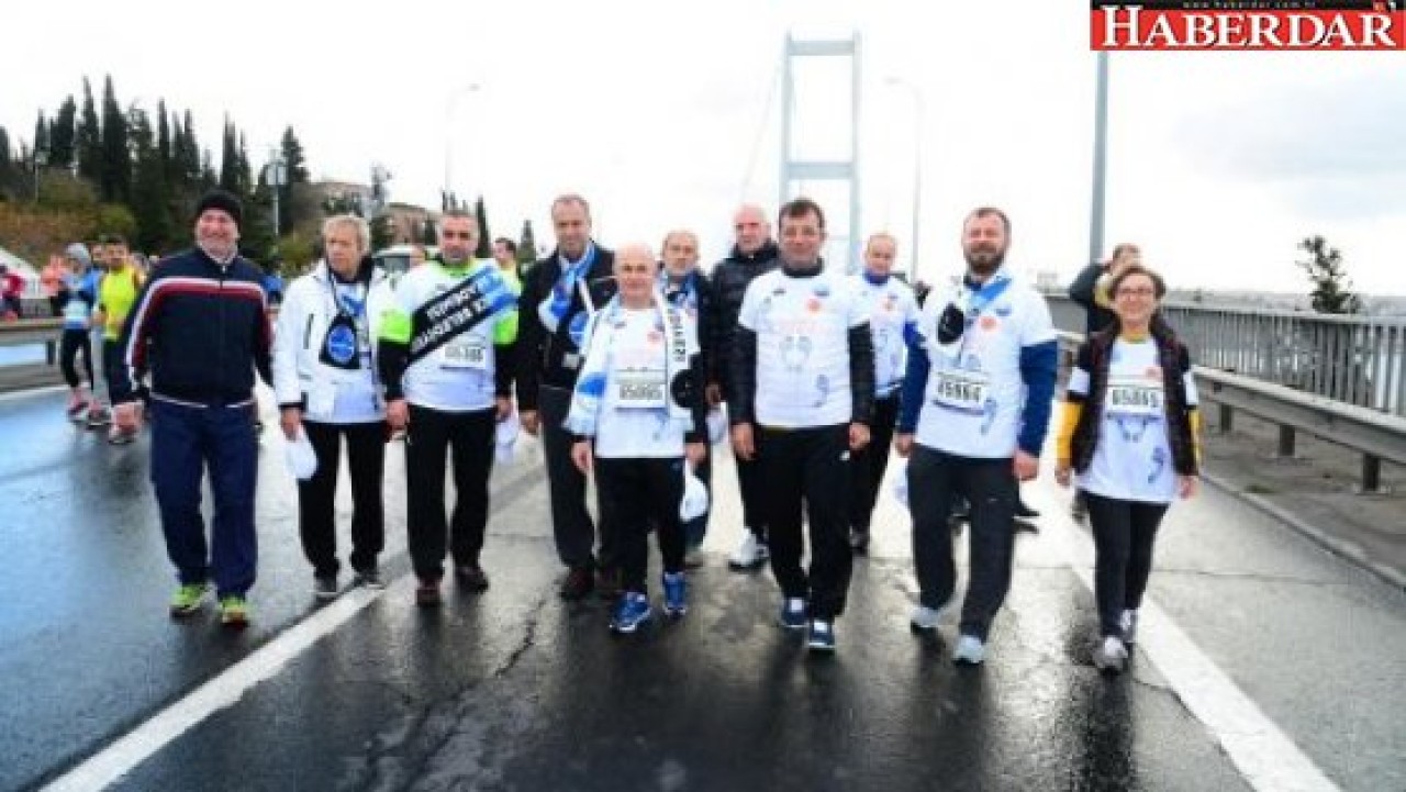 İmamoğlu omurilik felçlileri için koştu