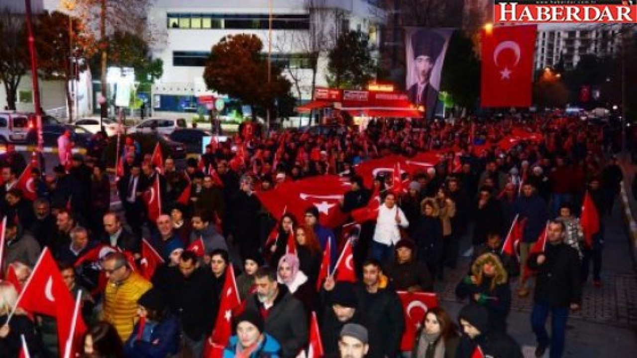 Beylikdüzünden teröre sessiz tepki